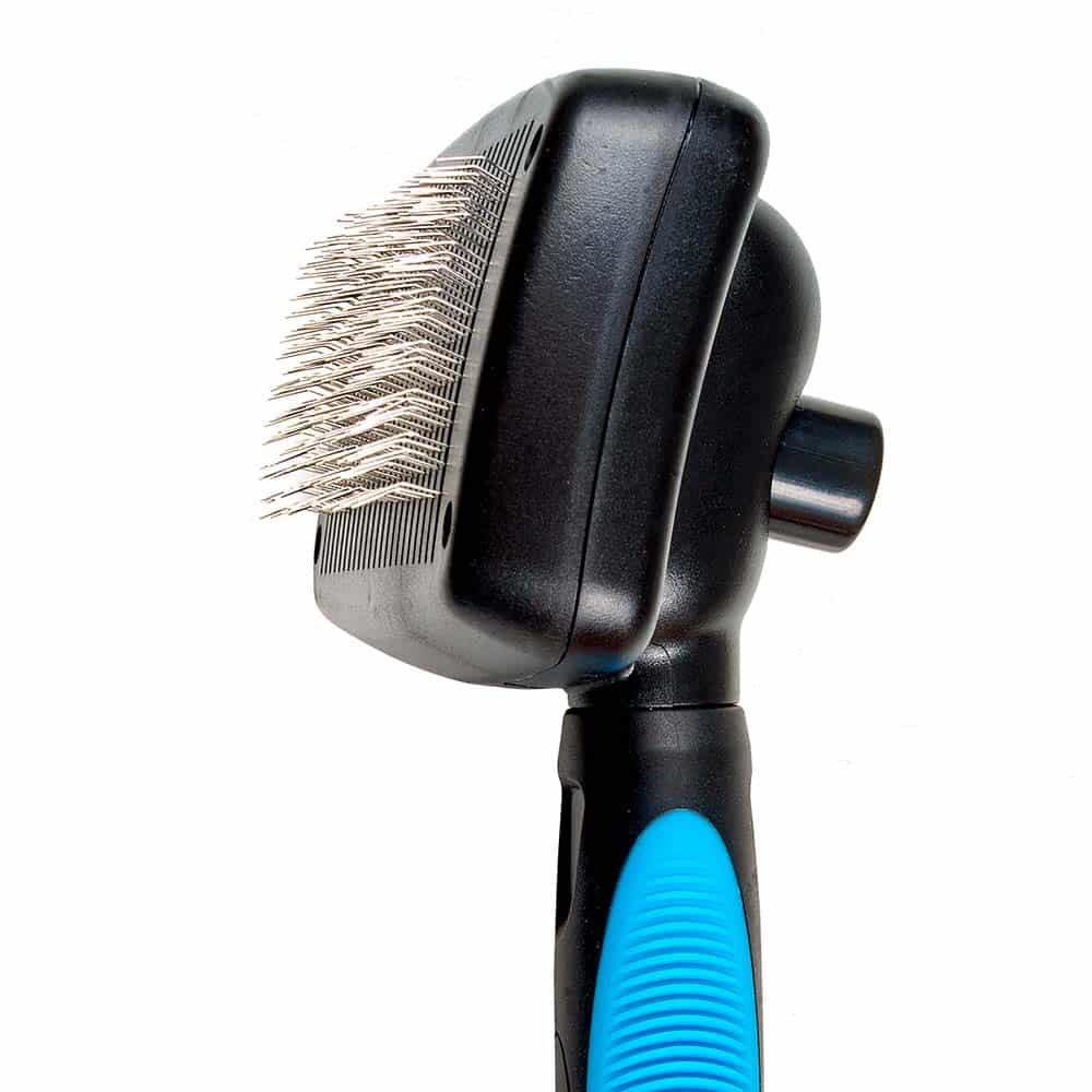 85017.jpg GLEE SELF-CLEANING SLICKER BRUSH, BLUE - Image 1