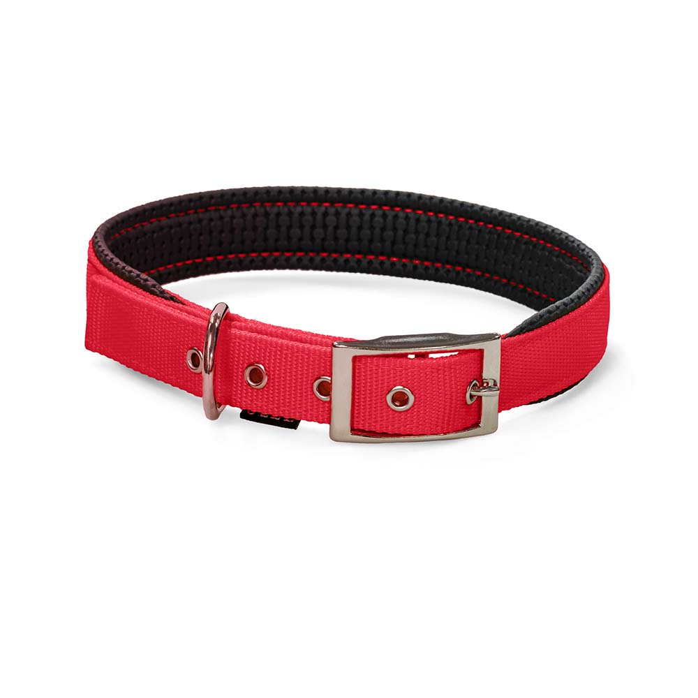 88636.jpg GLEE COLLAR WITH NEOPRENE PADDING, RED XSMALL 16mmx41cm - Image 1