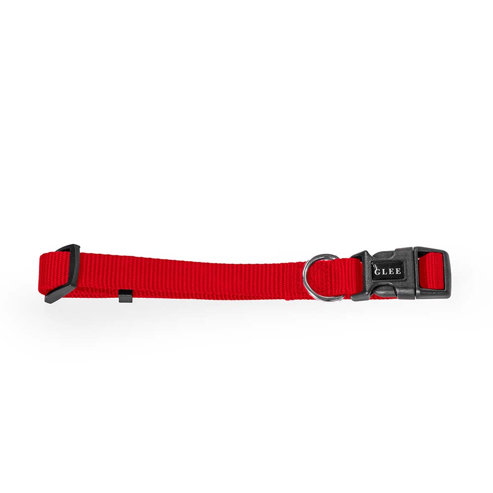 88793.jpg GLEE COLLAR ADJUSTABLE RED MEDIUM 20mmx41-56cm - Image 1