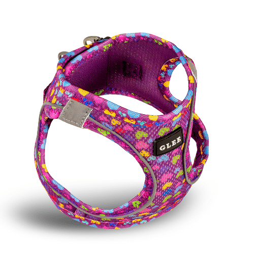 89459.jpg GLEE HARNESSS HEARTS PURPLE M - Image 1
