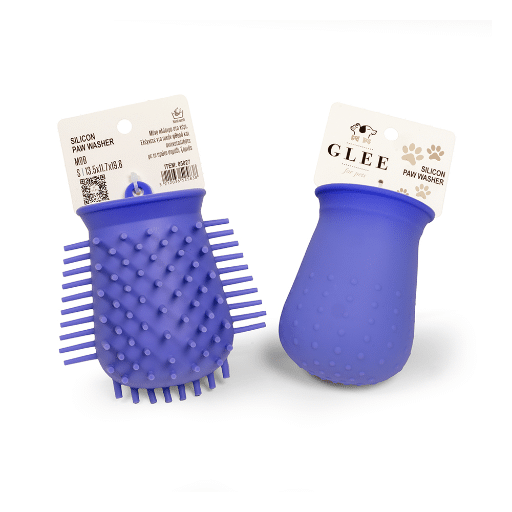 85028.jpg GLEE SILICON PAW WASHER PURPLE M 16.4X10.8X17.8 - Image 1