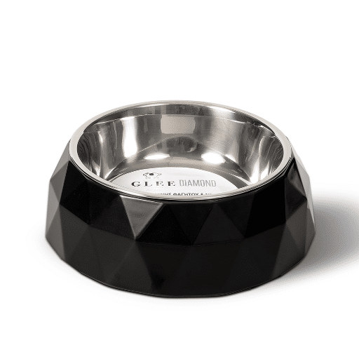 85121.jpg GLEE MELAMINE FOOD AND WATER BOWL WITH STAINLESS STEEL CONTAINER – DIAMOND 700ml - Image 1