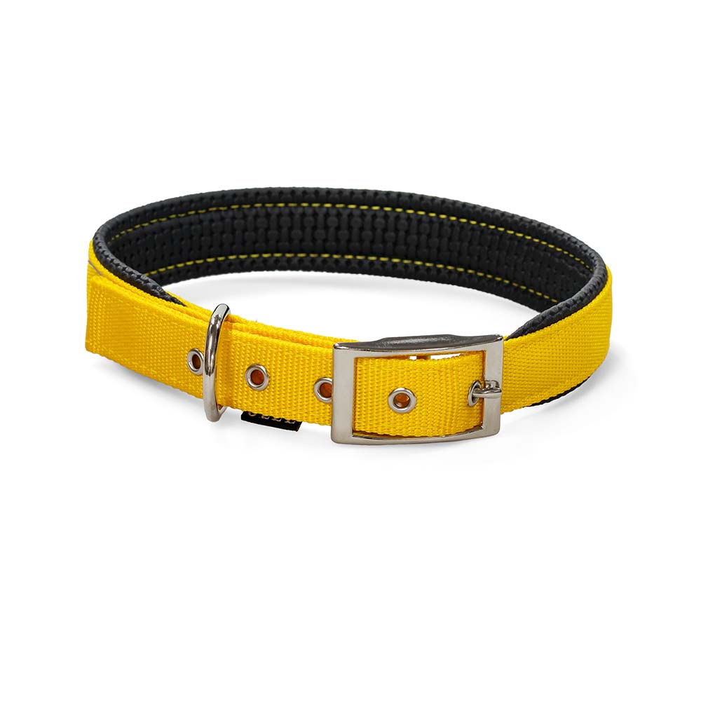 88649.jpg GLEE COLLAR WITH NEOPRENE PADDING, YELLOW SMALL 20mmx46cm - Image 1