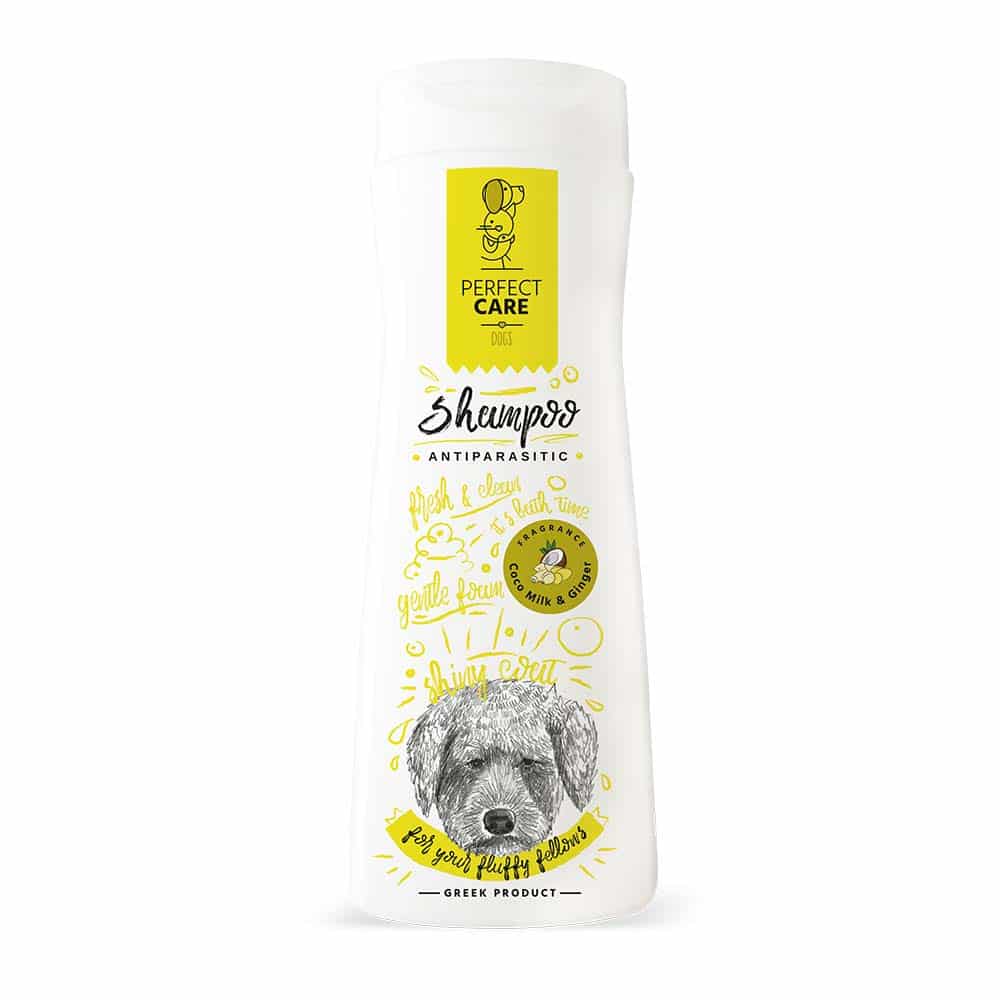 90705.jpg PERFECT CARE SHAMPOO DOG ANTIPARASITIC COCO MILK GINGER 400ml - Image 1