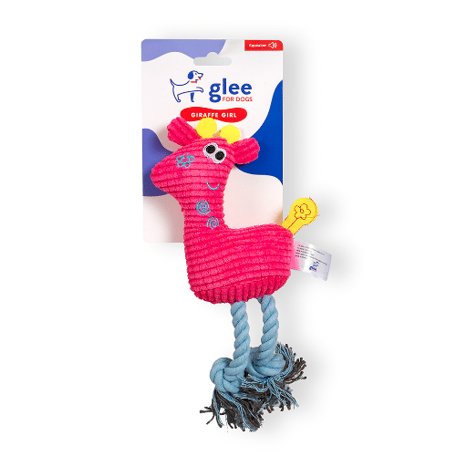 91027.jpg GLEE DOG TOY GIRAFFE GIRL SQUEAKY - Image 1
