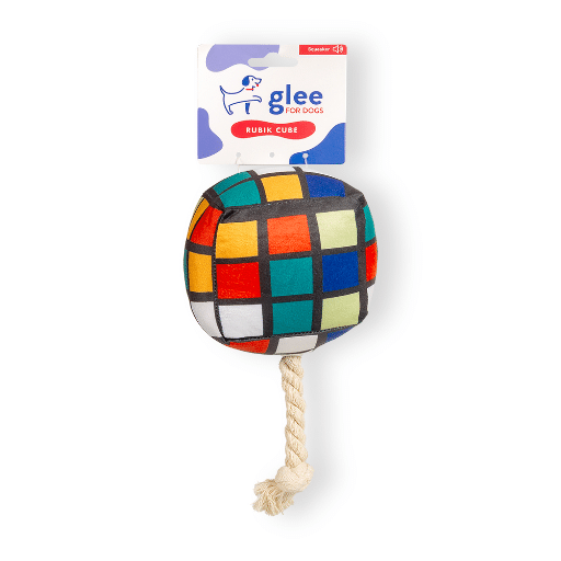 91037.jpg GLEE DOG TOY RUBIK CUBE SQUEAKY - Image 1