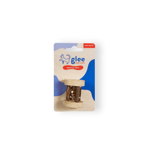 91084.jpg GLEE CAT TOY RATTLE FUN WITH A BELL - Image 1