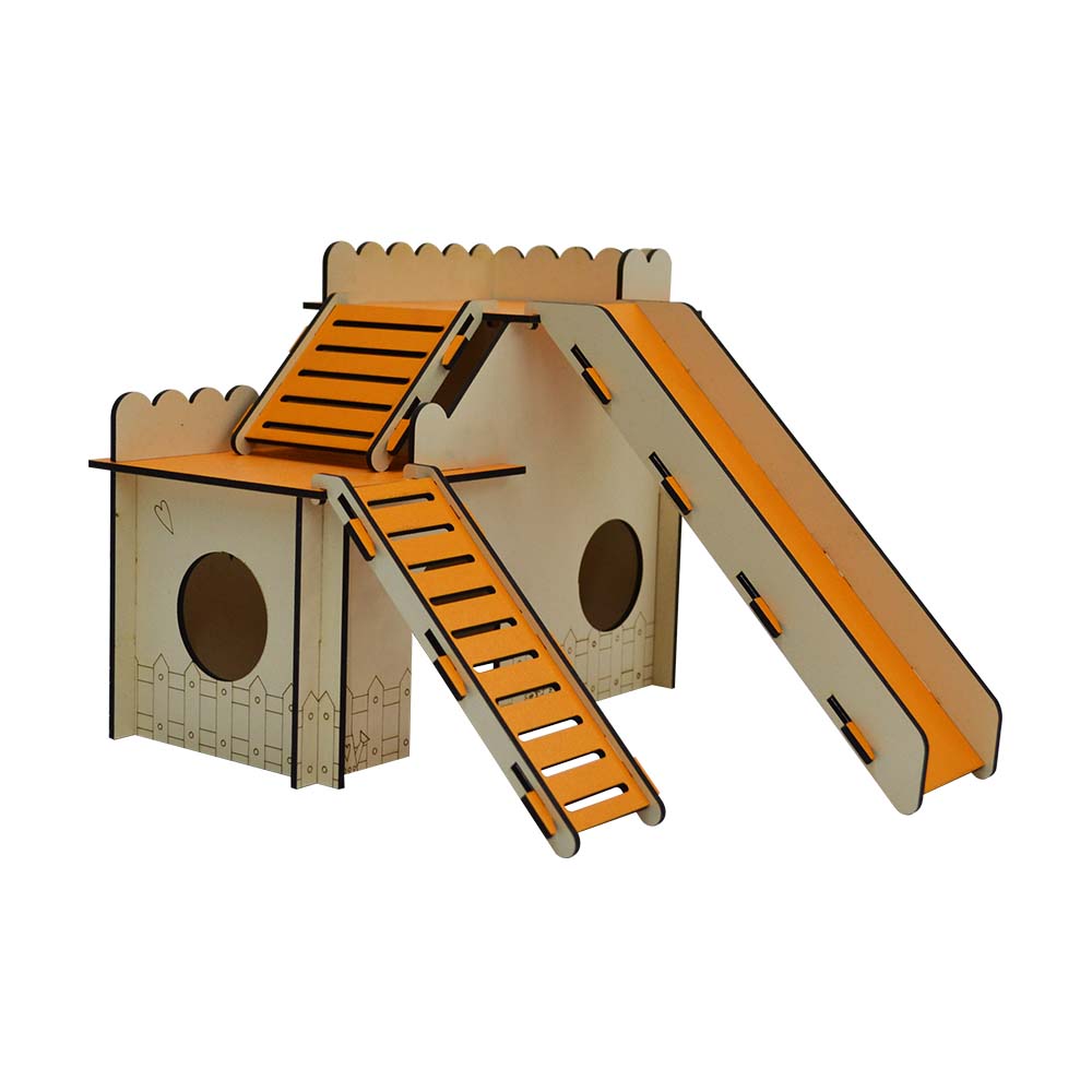 rtp637.jpg GLEE WOODEN HOUSE FOR RODENTS 23x28x18cm - Image 1