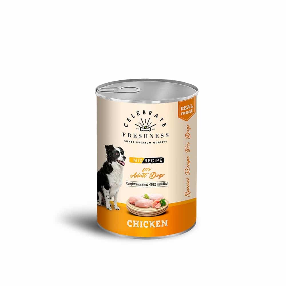 84506.jpg CELEBRATE DOG ADULT CHICKEN IN JELLY 24X400GR - Image 1