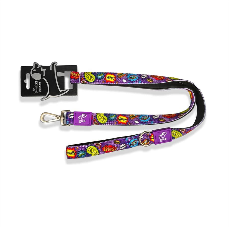 GL006.jpg GLEE PLATINUM LEASH PURPLE BOOM XSMALL 1X120CM - Image 1