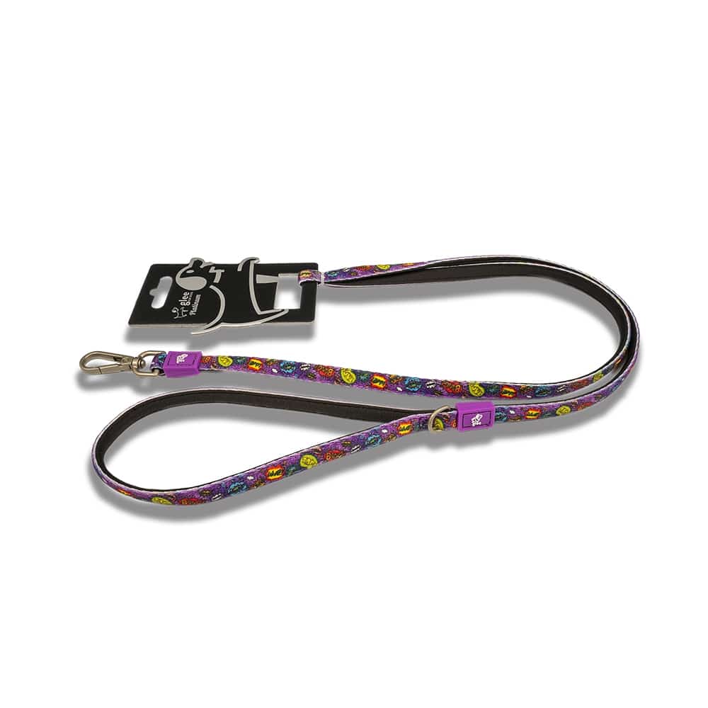 GL009.jpg GLEE PLATINUM LEASH PURPLE BOOM LARGE 2.5 X120CM - Image 1