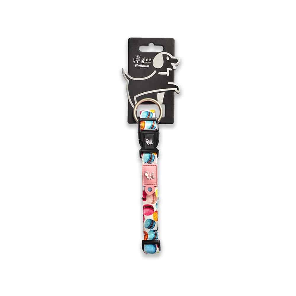 GL121.jpg GLEE PLATINUM COLLAR MACARON XSMALL 1X20-35CM - Image 1