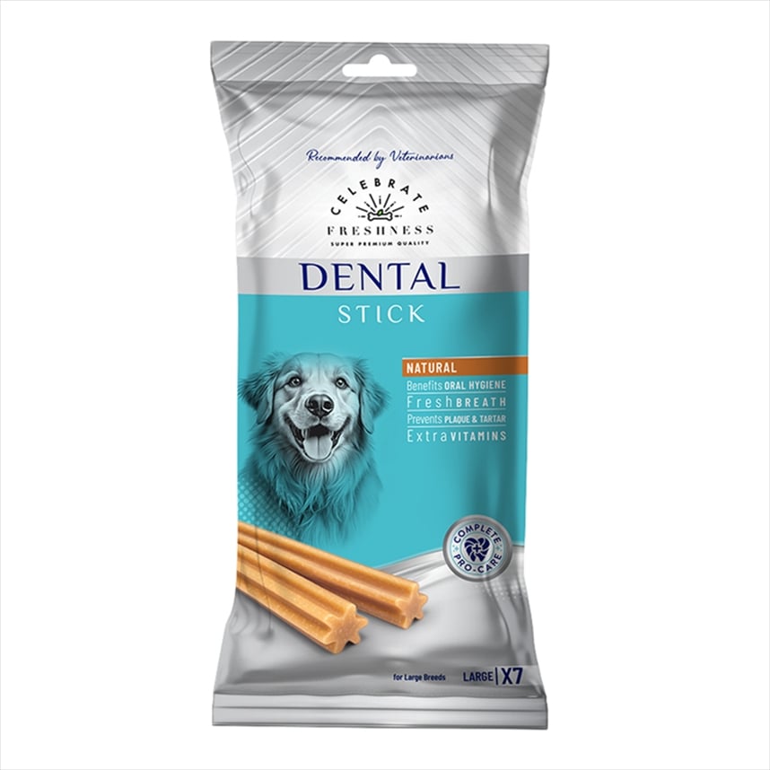 84482.jpg CELEBRATE DENTAL MULTIPACK STICKS NATURAL L 4x270gr 28pcs - Image 1