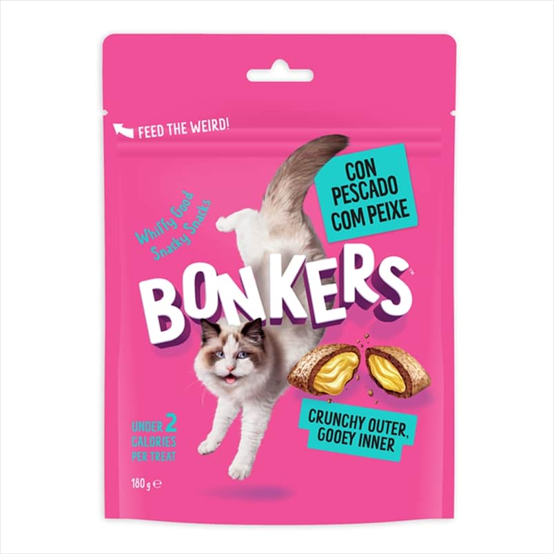 BO1003.jpg BONKERS CAT TREATS DRY SEAFOOD EAT IT 180gr - Image 1