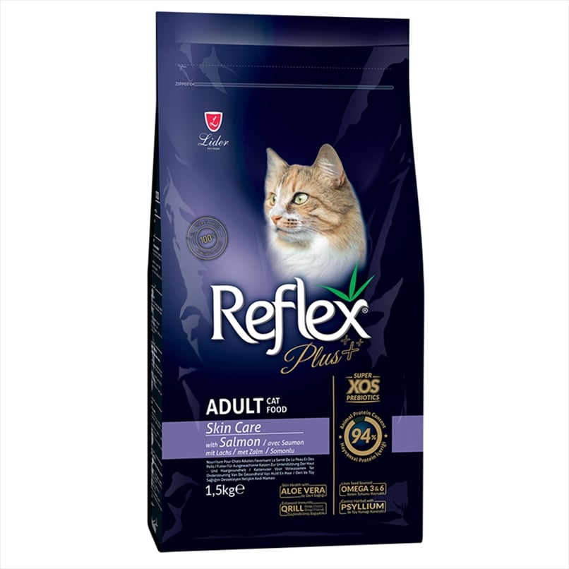 L10454.jpg REFLEX PLUS SKIN CARE ADULT CAT SALMON 1,5KG - Image 1