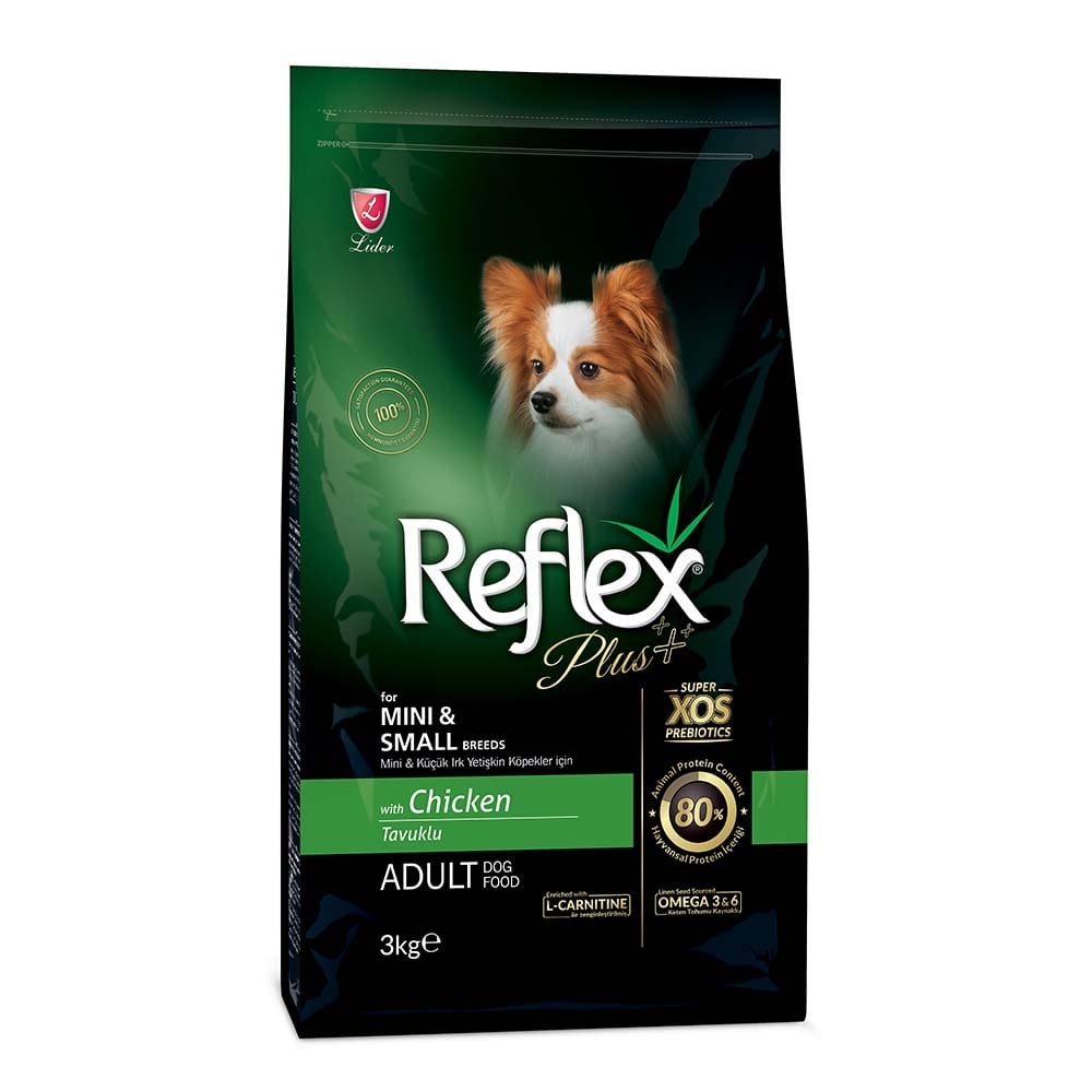 L10902.jpg REFLEX PLUS MINI/SMALL ADULT DOG CHICKEN 3KG - Image 1
