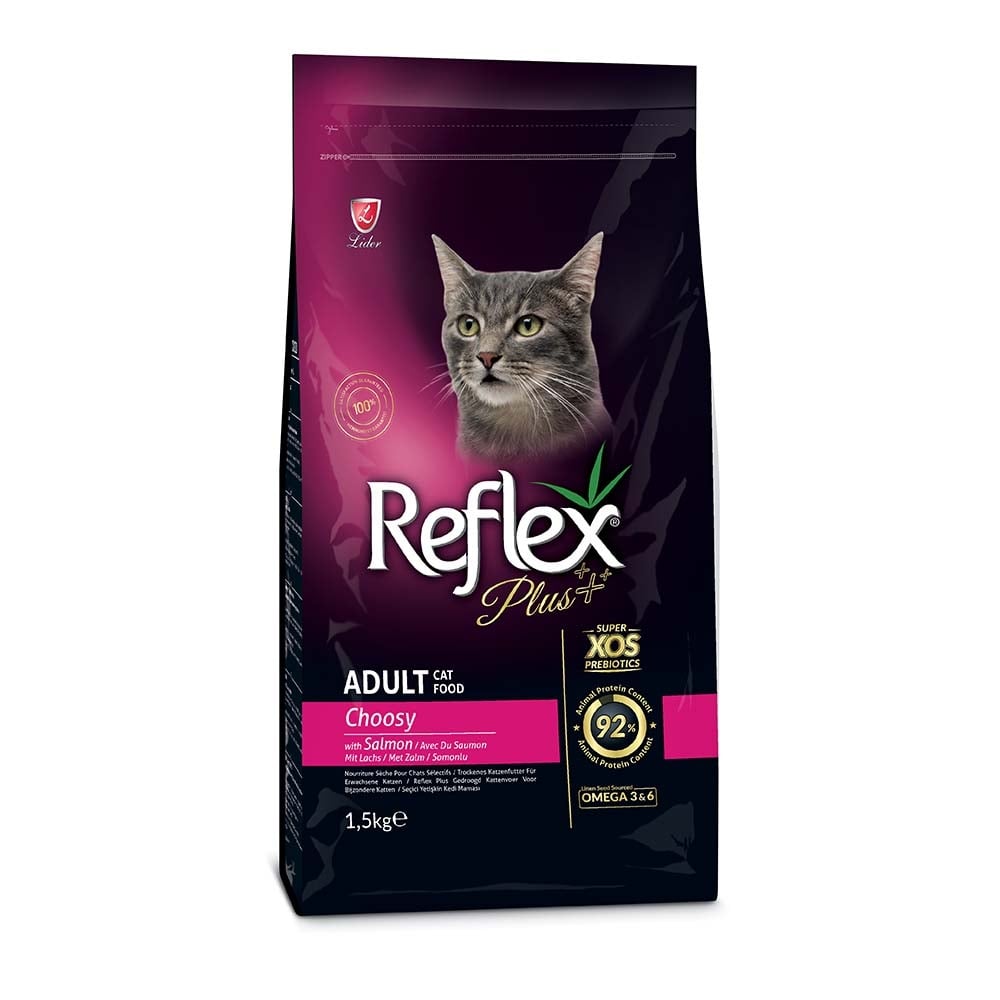 L10986.jpg REFLEX PLUS ADULT CAT FOOD CHOOSY SALMON 1,5KG - Image 1