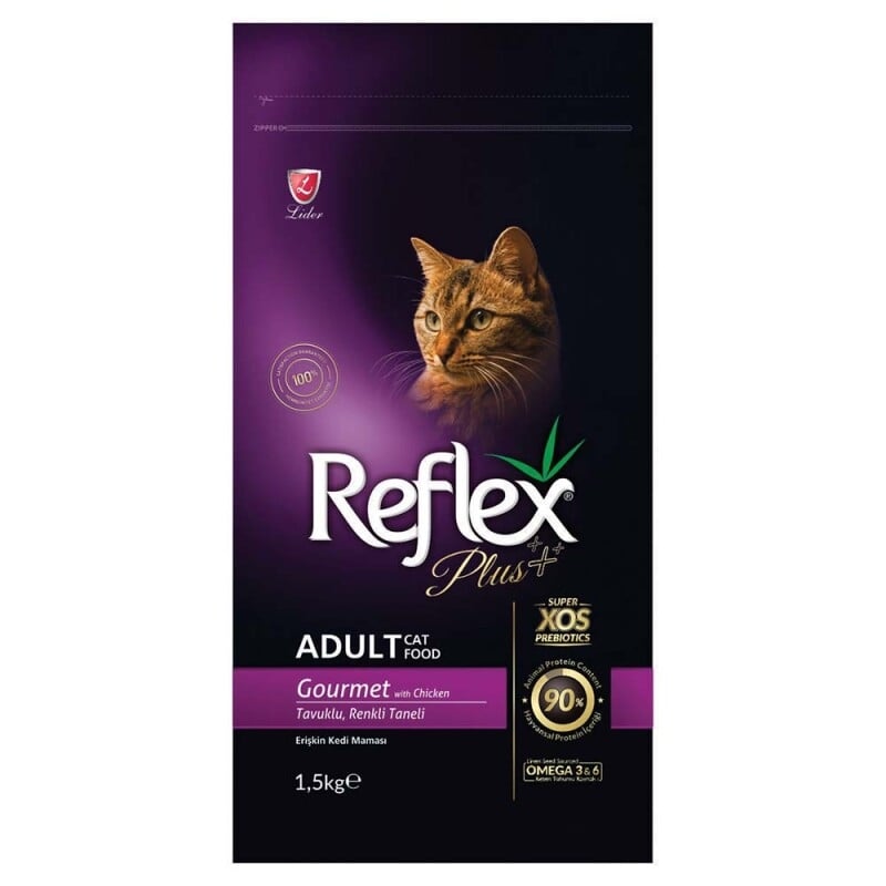 L10920.jpg REFLEX PLUS ADULT CAT FOOD GOURMET MULTICOLOUR 1,5KG - Image 1