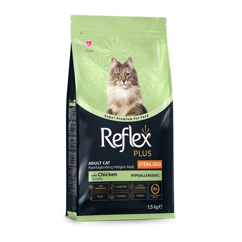L10923.jpg REFLEX PLUS STERILISED CAT FOOD CHICKEN 15KG - Image 1