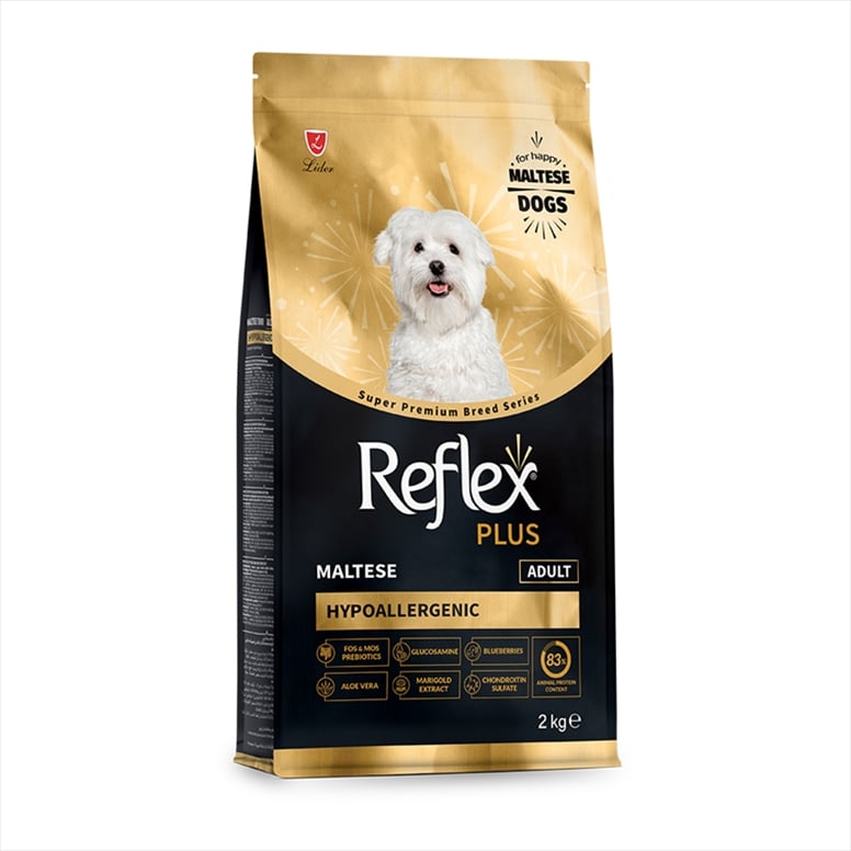 L14020.jpg REFLEX PLUS BREED MALTESE TERRIER ADULT DOG HYPOALLERGENIC 2KG - Image 1